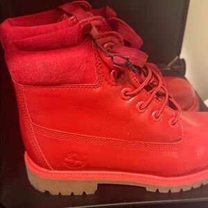 Timberland Kids Bright Red Boots